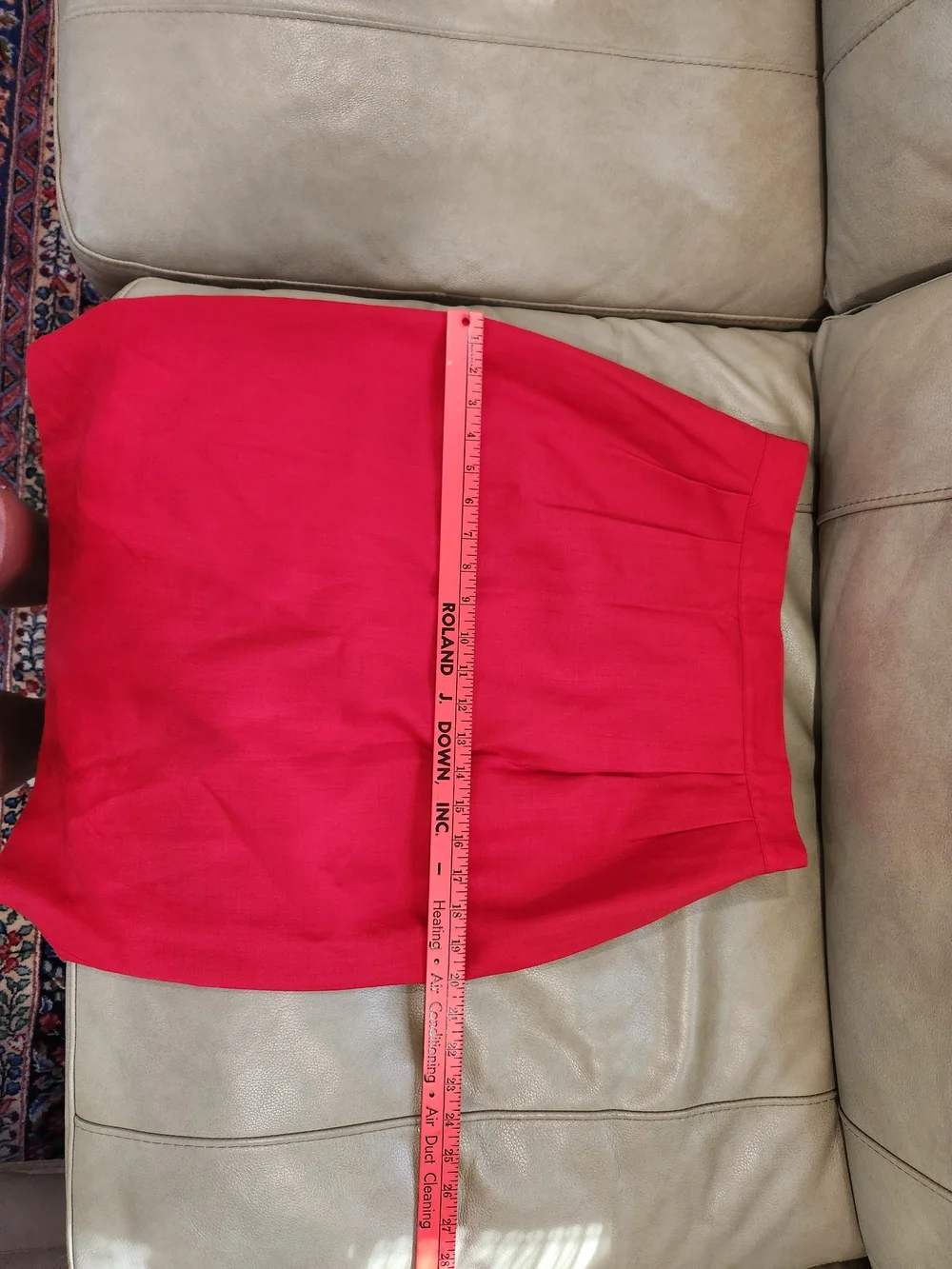 Vintage Skirt NWT 80/90s Talbots Red Midi Pencil SZ 10/ Modern 26